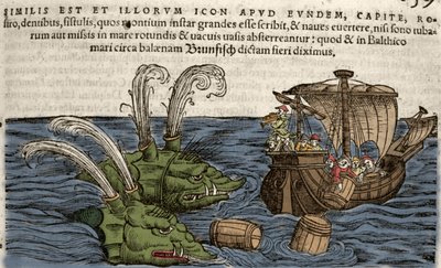 Monstruos marinos, ilustración de 