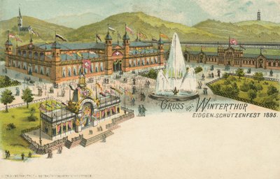 El festival de tiro de 1895 en Winterthur, Suiza de Swiss School