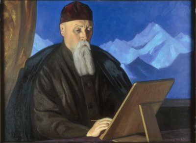 Retrato del pintor Nicholas Roerich de Swjatoslaw Nikolajewitsch Roerich