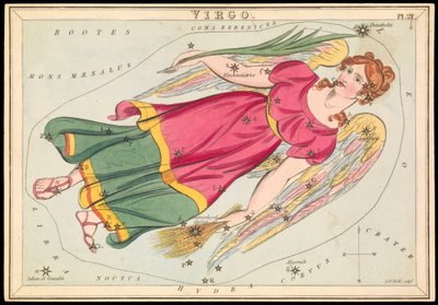 Virgo, c.1825 (cartulina, papel, tejido ) de Sydney Hall