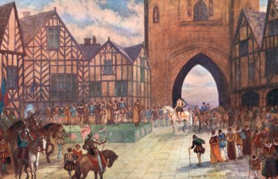 Visita del rey Jacobo I a Chester, 1617 d.C. de Sydney Herbert