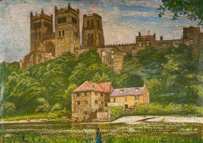 Catedral de Durham (óleo sobre lienzo) de Sydney Lee