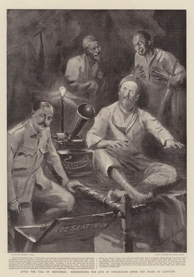 Después de la caída de Omdurman, experimentando las alegrías de la civilización después de diez años de cautiverio de Sydney Prior Hall