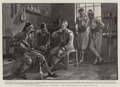 Después de las masacres de armenios, el Bashibazouk en Constantinopla de Sydney Prior Hall