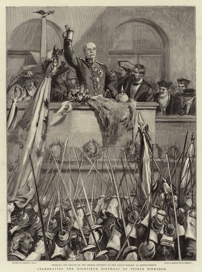 Celebrando el octogésimo cumpleaños del Príncipe Bismarck de Sydney Prior Hall