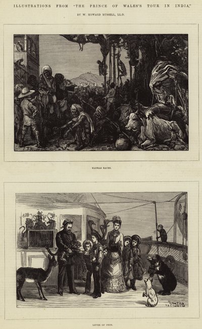 Ilustraciones del Tour del Príncipe de Gales en India, por W Howard Russell, LLD de Sydney Prior Hall