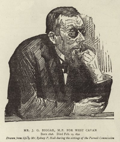 Sr. J G Biggar, MP por West Cavan de Sydney Prior Hall