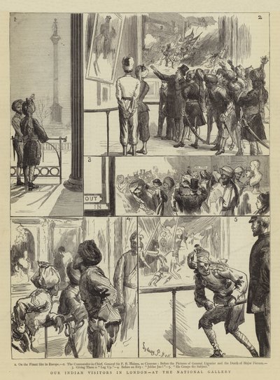 Nuestros visitantes indios en Londres, en la Galería Nacional de Sydney Prior Hall