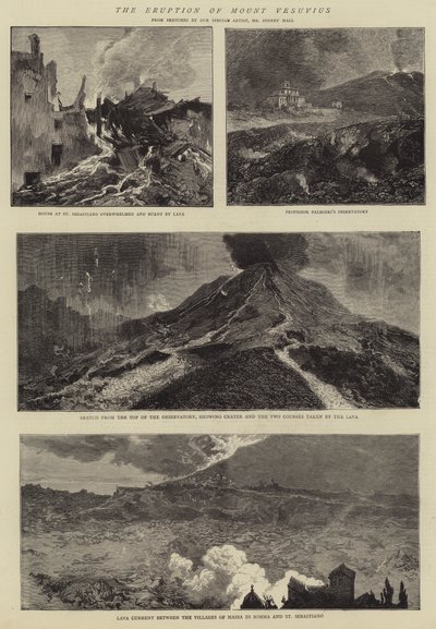 La Erupción del Monte Vesubio de Sydney Prior Hall