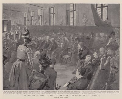 El cuatro de junio en Eton, escena de Las ranas de Aristófanes de Sydney Prior Hall