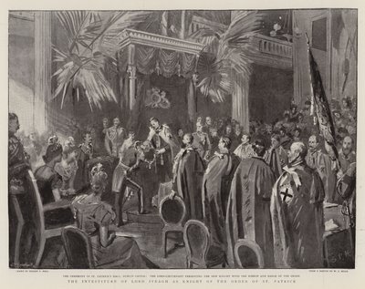 La investidura de Lord Iveagh como Caballero de la Orden de San Patricio de Sydney Prior Hall