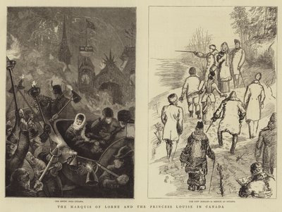 El marqués de Lorne y la princesa Louise en Canadá de Sydney Prior Hall