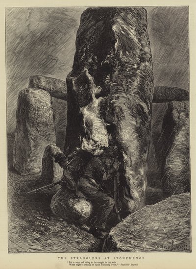 Los rezagados en Stonehenge de Sydney Prior Hall