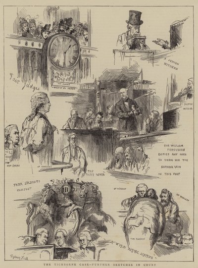 El Caso Tichborne, más bocetos en la corte de Sydney Prior Hall