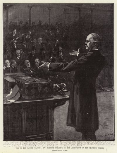 Esta es la Nación Amordazada, Sr. Balfour hablando sobre la Enmienda de las Órdenes Permanentes de Sydney Prior Hall