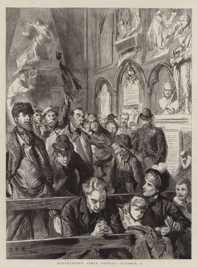 Abadía de Westminster, domingo, 23 de octubre de Sydney Prior Hall