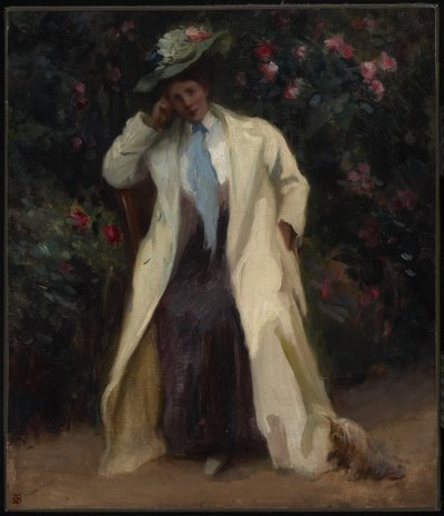 Dama con un perro, c.1898 de Sydney Strickland Tully