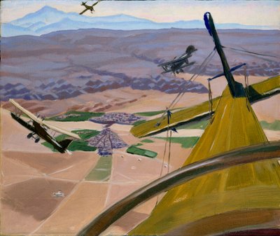 Sobre las colinas de Kurdistán: Volando sobre Kirkuk de Sydney William Carline