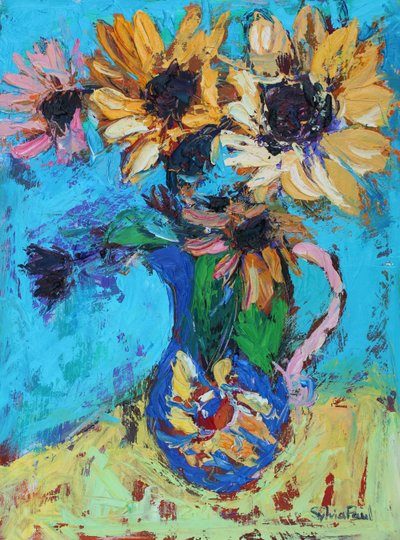 Pequeños girasoles de Sylvia Paul