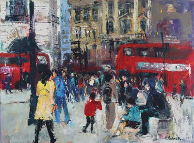 London People, 2024 (acrílico) de Sylvia Paul