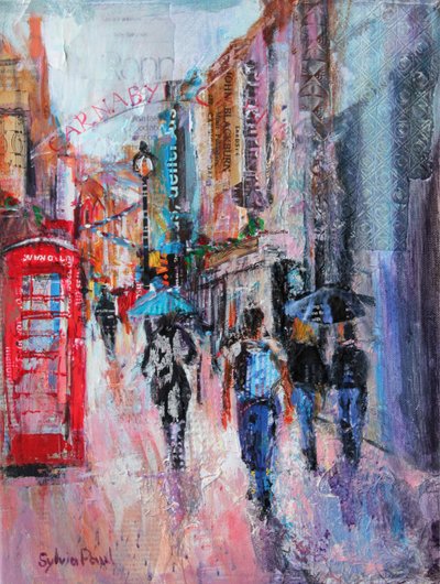 Día lluvioso, Carnaby Street de Sylvia Paul
