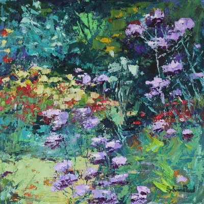 Summer Delight, 2021 (óleo sobre lienzo) de Sylvia Paul