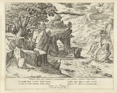 naufragio Paisajes alegóricos (título de serie) de Symon Novelanus (attributed to)