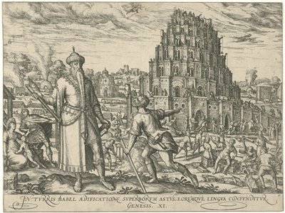 Toren de Babel Figuras e imágenes de libros (título de la serie) de Symon Novelanus (attributed to)