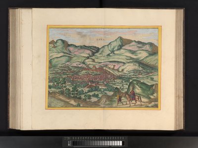 Vista de la ciudad de Málaga Málaga (título sobre objeto) de Symon Novelanus (possibly)