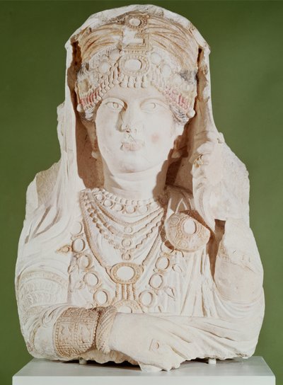 La belleza de Palmira, c.200 (piedra caliza) de Syrian