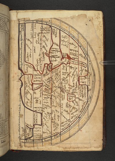 Minārat al-aqdās, f94, Un mapa de Europa, Asia Occidental y África del Norte, proyectado desde el norte mirando al sur de Syrian School