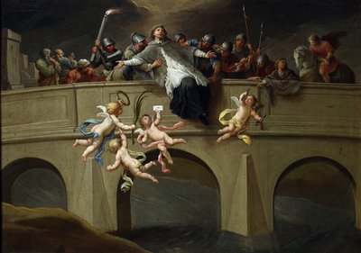 Le martyre de Jean Nepomucene (1345-1393) - Martyrdom of Saint John Nepomuk par Czechowicz, Szymon (1689-1775). Óleo sobre lienzo, tamaño : 61x86,5, c. 1750, Muzeum Narodowe, Varsovia de Szymon Czechowicz
