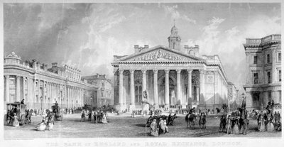 Royal Exchange, Ciudad de Londres, c. 1850 de TA Prior
