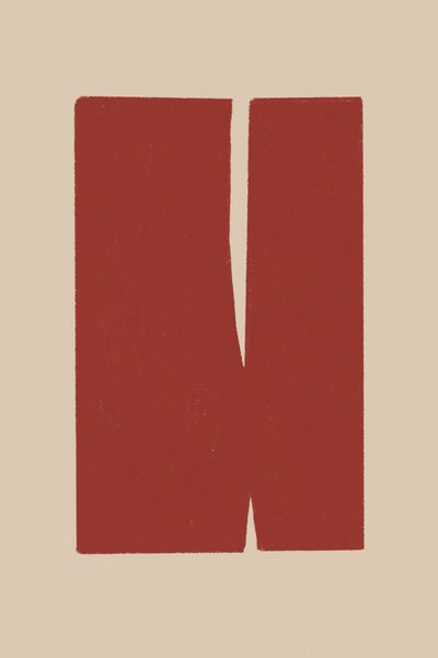 Formas rojas divididas de THE MIUUS STUDIO