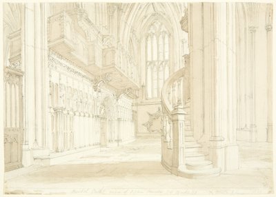 Vista del órgano de la Catedral de Bristol de T.H. Clarke