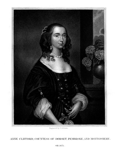 Lady Anne Clifford, condesa de Dorset, Pembroke y Montgomery, 1825 de T. A. Dean