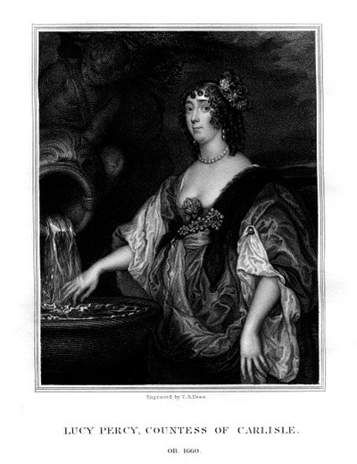 Lucy Hay, Condesa de Carlisle, socialité inglesa, 1825 de T. A. Dean