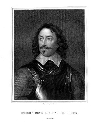 Robert Devereux, 3er Conde de Essex, 1827 de T. A. Dean