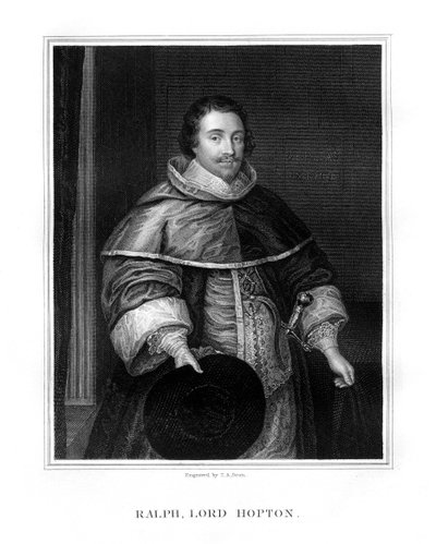 Sir Ralph, Lord Hopton, soldado inglés, 1827 de T. A. Dean