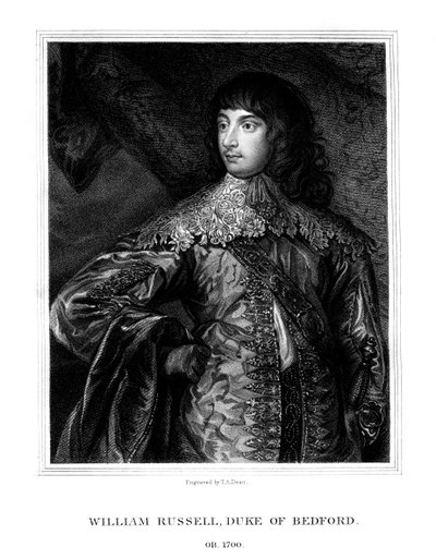 William Russell, primer duque de Bedford, soldado británico, 1825 de T. A. Dean