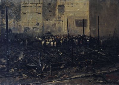 Le Bazar de la Charité tras el incendio del 4 de junio de T. Bianco