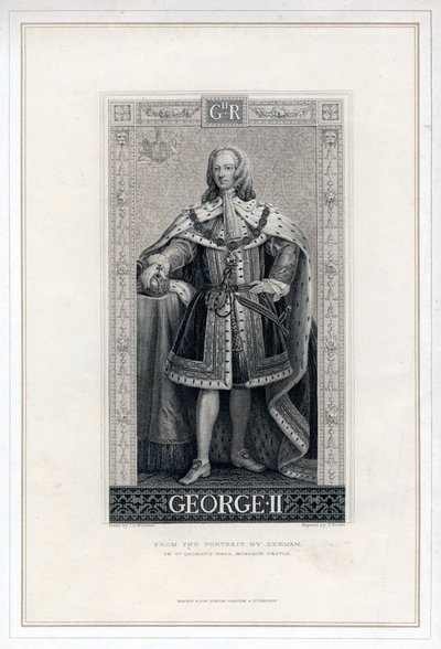 Jorge II de Gran Bretaña de T. Brown
