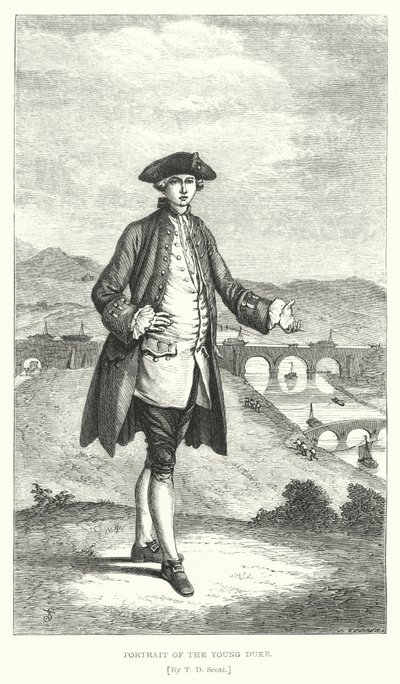 Retrato del joven duque (grabado) de T. D. (after) Scott