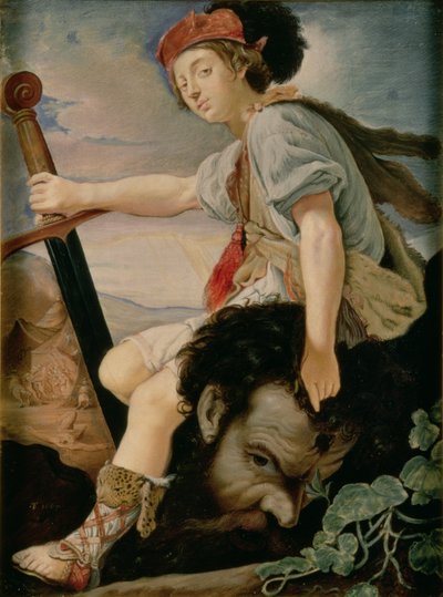 David con la Cabeza de Goliat de T. Flatman