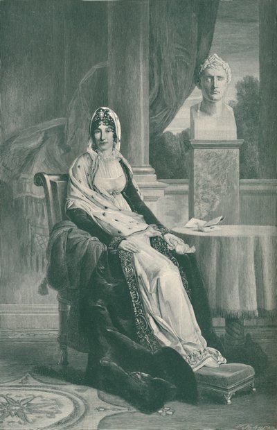 Marie-Laetitia Ramolino Bonaparte - Madre de Napoleón I, c1800-1804, 1896 de T. Johnson