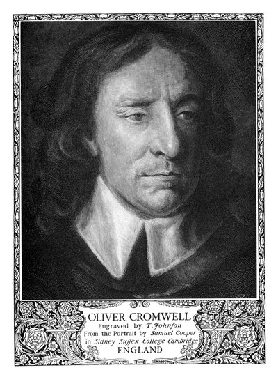 Oliver Cromwell 1599-1658, Lord Protector de Inglaterra, 1899 de T. Johnson