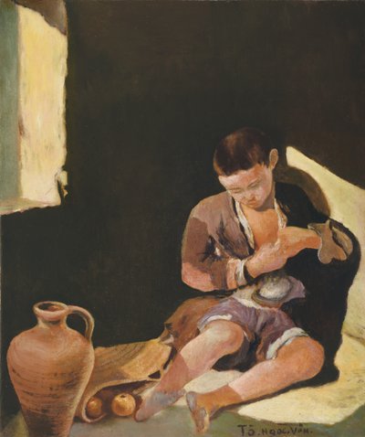 Sueño del día siguiente, c.1940 (óleo sobre lienzo) de Tô Ng?c Vân