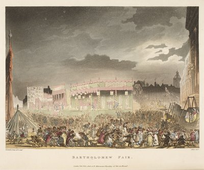 Feria de Bartolomé de T. & Pugin A.C. (1762 1832) (after) Rowlandson