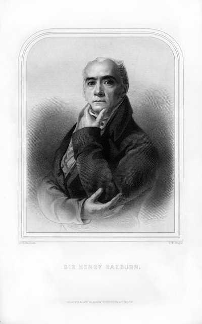 Sir Henry Raeburn, pintor de retratos escocés, 1870 de T. W. Knight