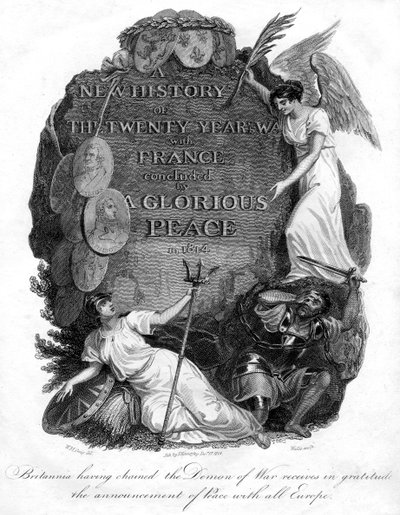 Britannia Encadenando al Demonio de la Guerra de T. Wallis